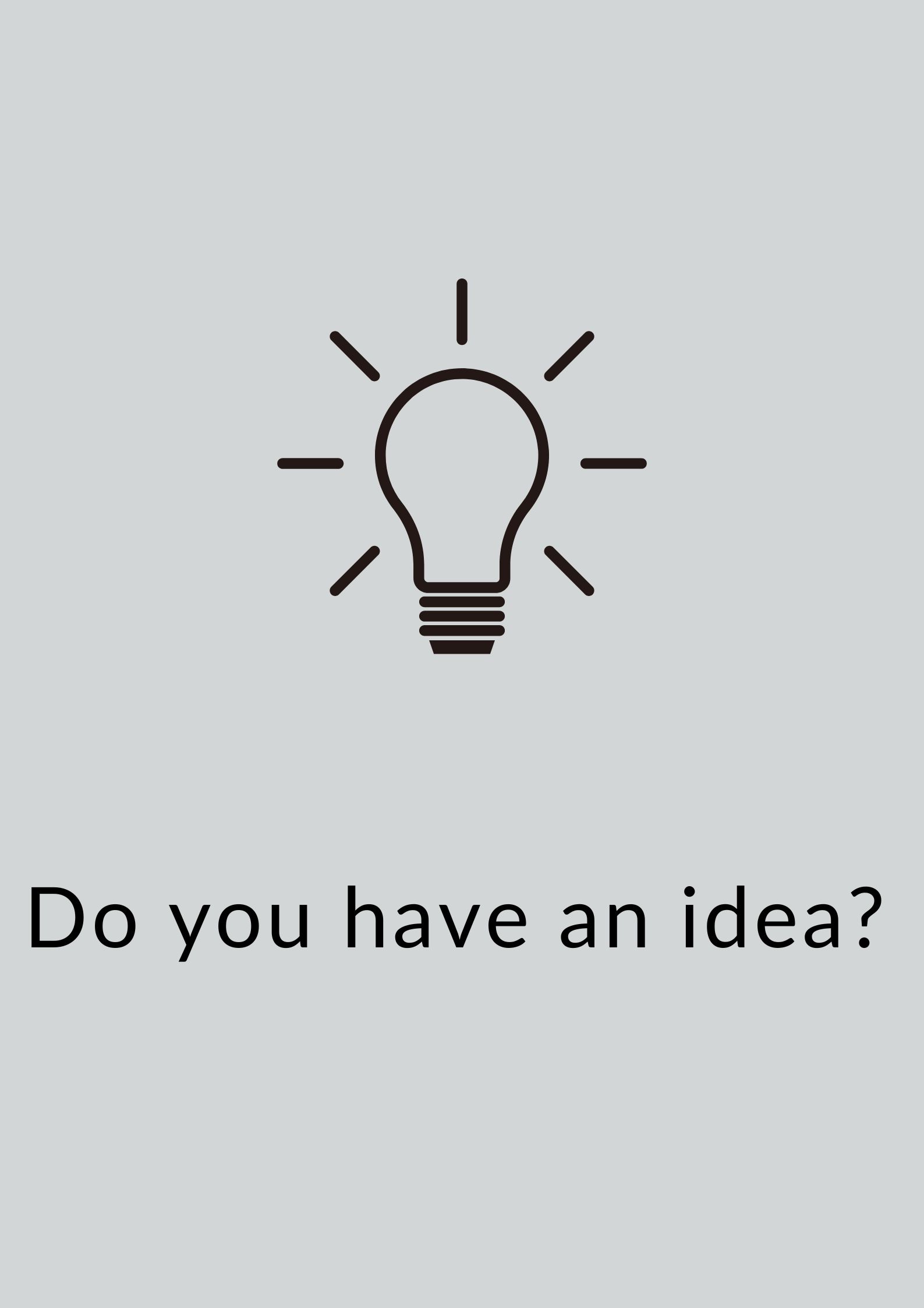 &iquest;TIENES UNA IDEA?